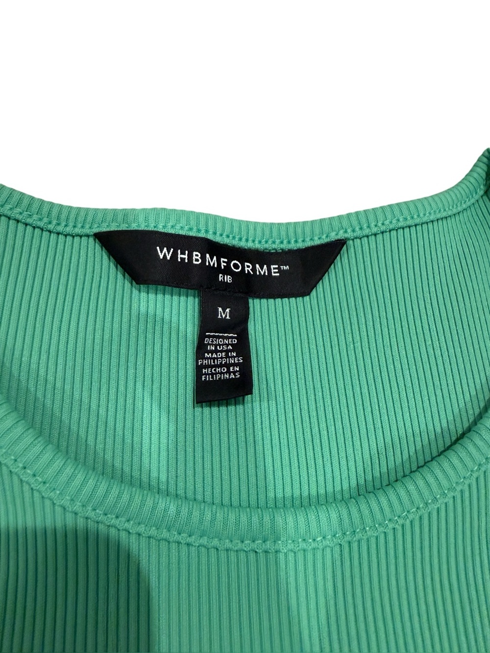 WHBM Forme Rib Sleeveless Midi Dress in Mint Green - Picture 6 of 10